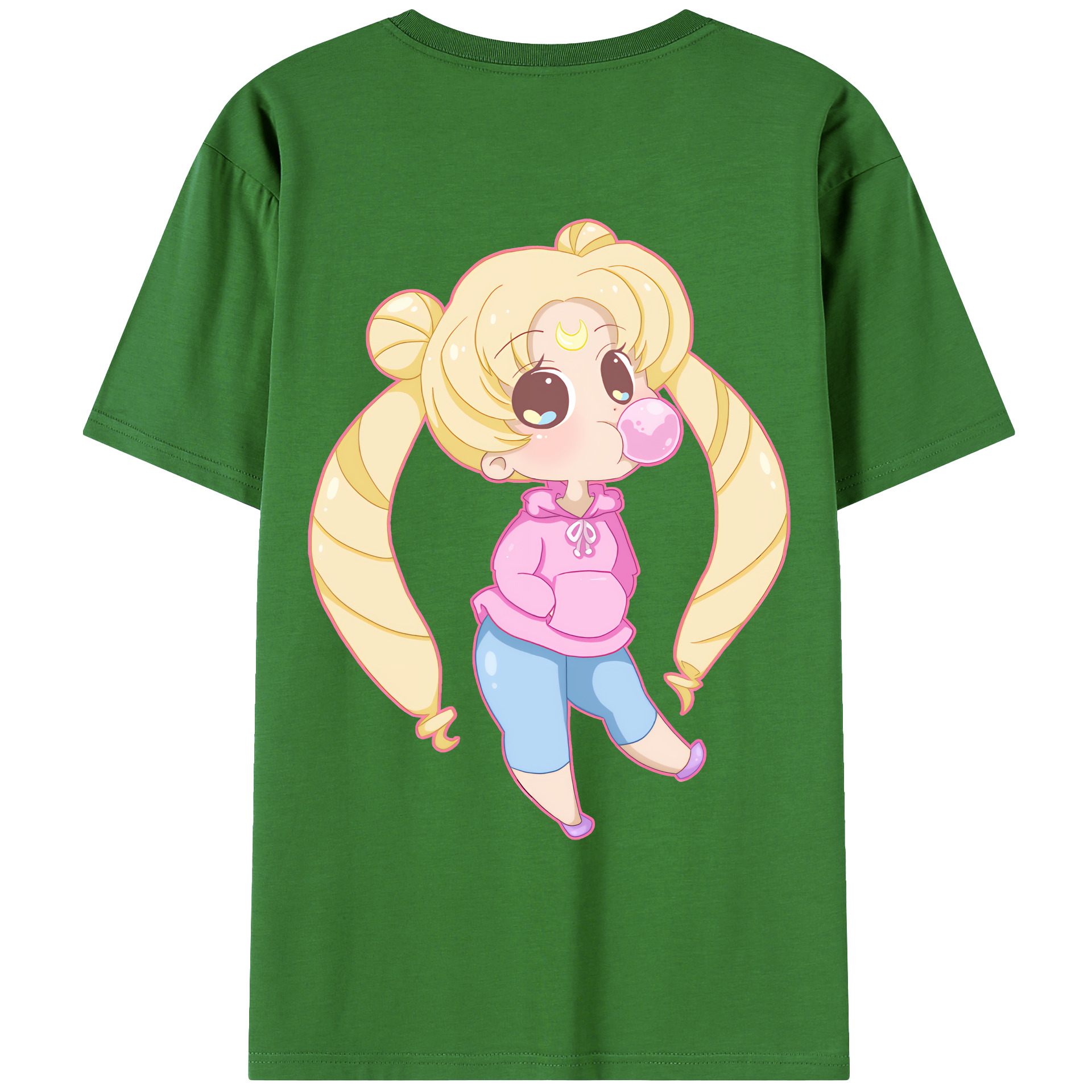 （画像用） 美少女戦士セーラームーン 愛野 美奈子 あいの みなこ Sailor Moon Aino Minako レディース半袖Tシャツ(バックプリント)